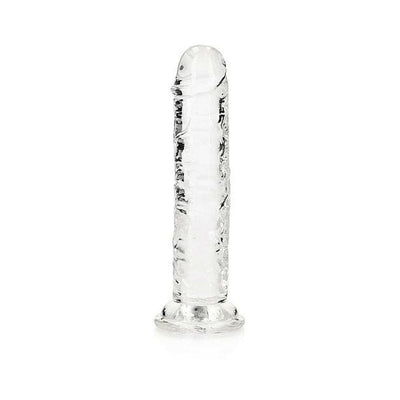 Realrock Crystal Clear Straight 6 In. Dildo Without Balls Clear | SexToy.com