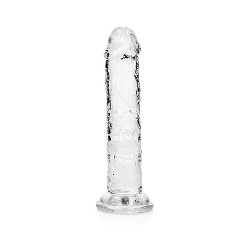 Realrock Crystal Clear Straight 6 In. Dildo Without Balls Clear | SexToy.com