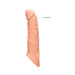 Realrock 8-inch flesh-tone penis sleeve made of super soft, body-safe TPE material with realistic texture.