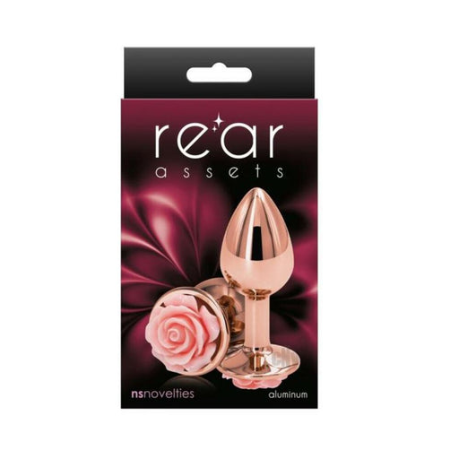Rear Assets Rose Anal Plug - Small - Pink | SexToy.com