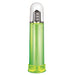 Electric male pump with green transparent cylinder and silver control panel featuring adjustable suction levels.