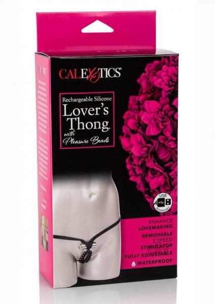 Rechargeable Silicone Lover's Thong W/ Pleasure Beads | SexToy.com