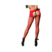 Red Crotchless  Mesh/fishnet  Legging | SexToy.com