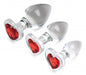 Red Heart Gem Glass Anal Plug Set | SexToy.com
