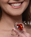 Red Heart Gem Glass Anal Plug - Small | SexToy.com