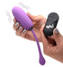 Remote Control 28x Silicone Plush Egg - Purple | SexToy.com