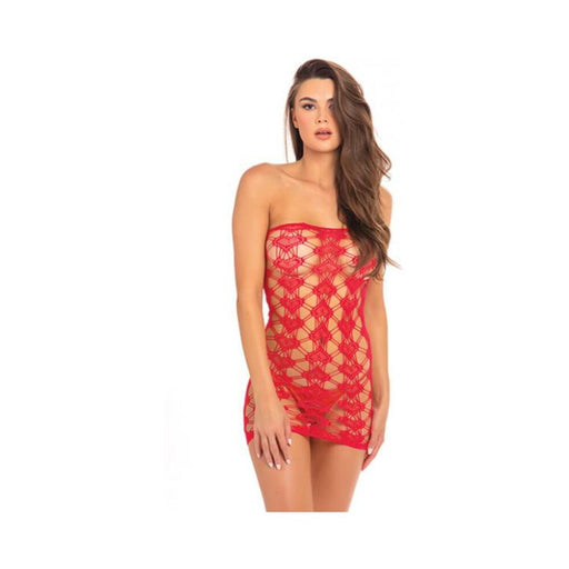 Rene Rofe Queen Of Hearts Tube Dress Red O/S - SexToy.com