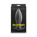 Black Renegade Bomba premium silicone anal plug displayed on its sleek black packaging.