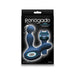 Packaging of Renegade Orbit blue silicone prostate massager with rotating head and wireless remote control shown at actual size.
