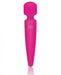Compact French rose pink mini body wand vibrator with smooth silicone finish and elegant RS logo.