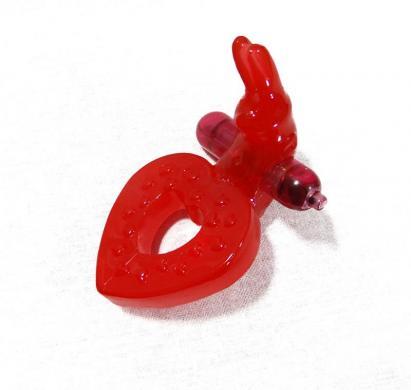 RING OF XTASY RABBIT SERIES RED SILICONE | SexToy.com