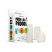 Rinse and Repeat Whack Pack Triple Play with three soft, semi-translucent strokers and packaging box on white background.