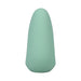 Mint green rechargeable silicone clitoral vibrator with smooth, tapered design.