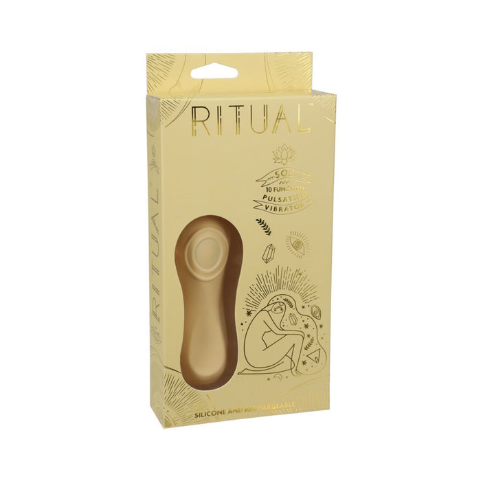 Ritual Sol Rechargeable Silicone Pulsating Vibe Yellow - SexToy.com