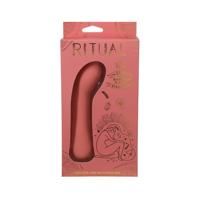 Ritual Zen Rechargeable Silicone G-spot Vibe Coral - SexToy.com