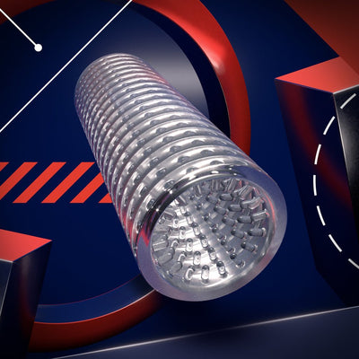 Rize! Strokez Stimulating Stroker Clear - SexToy.com