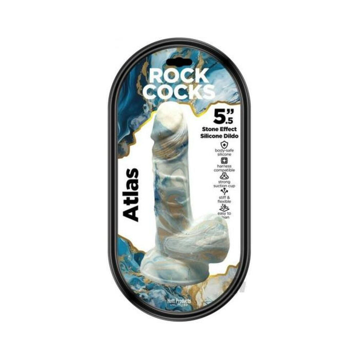 Rock Cocks Atlas Marble Silicone Dildo 5.5 In. - SexToy.com