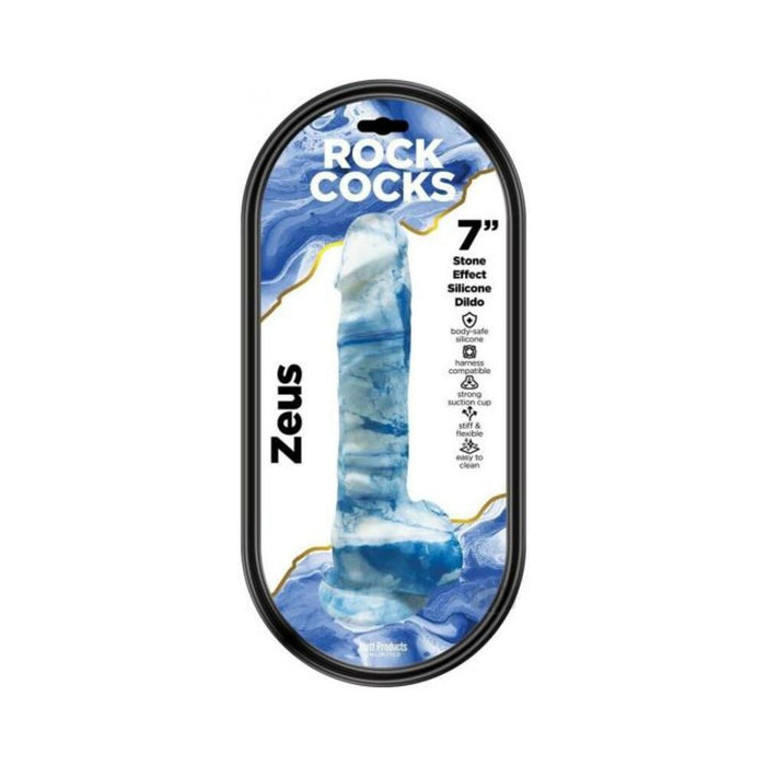 Rock Cocks Zeus Marble Silicone Dildo 7 In. - SexToy.com
