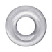 Clear flexible donut-shaped ring with smooth surface designed for comfort and durability.