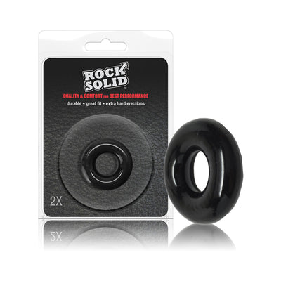 Black Rock Solid 2x Donut C Ring displayed next to its clamshell packaging with product details.