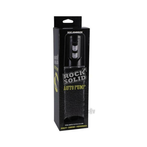 Rock Solid Auto Pump Black/clear | SexToy.com