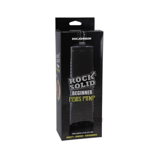 Rock Solid Beginner Penis Pump Black/clear | SexToy.com