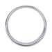 Silver brushed aluminum ring with a smooth, seamless finish and extra-large 2-inch diameter.