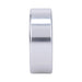 X-large brushed silver aluminum ring with smooth, seamless finish and 0.75-inch width for comfortable support.
