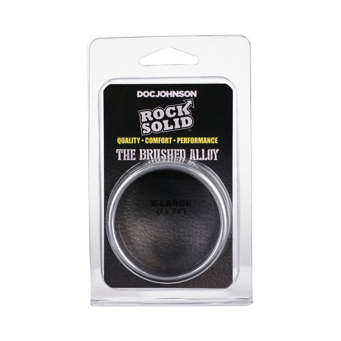 Rock Solid Brushed Alloy X-large (2in X .75in) Silver - SexToy.com