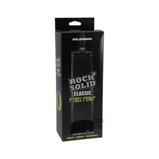 Rock Solid Classic Penis Pump Black/clear | SexToy.com