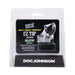 Rock Solid EZ Top Medium glow-in-the-dark cap in clear packaging with black and yellow label by Doc Johnson