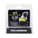 Rock Solid EZ Top Medium yellow cap in clear packaging with black and white Doc Johnson branding.