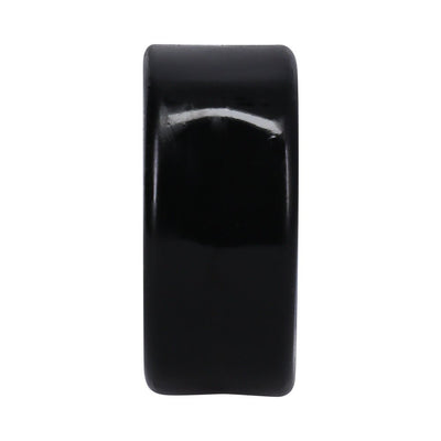 Smooth black flexible ring designed for comfortable and durable wear.
