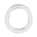 Clear flexible silicone ring with a smooth finish designed for comfortable and durable wear.