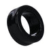 Black glossy flexible ring with a smooth surface designed for comfortable wear and enhanced performance.