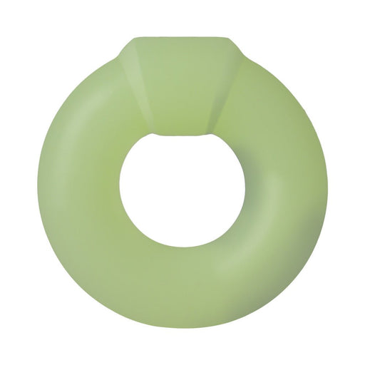 Rock Solid Sila-flex Glow-in-the-dark Mega Ring Green - SexToy.com