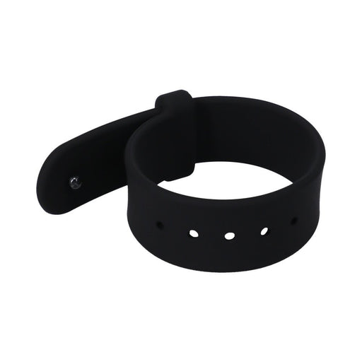 Rock Solid The Belt (adjustable) Silicone C-ring Black - SexToy.com