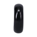 Black smooth classic donut-shaped stretchy C-ring made from body-safe TPE material.