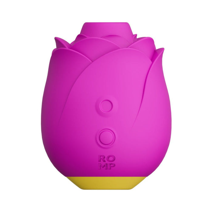 ROMP Rose Rechargeable Silicone Pleasure Air Clitoral Vibrator Pink | SexToy.com