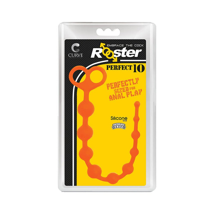 Rooster Perfect 10 Silicone Anal Beads - SexToy.com