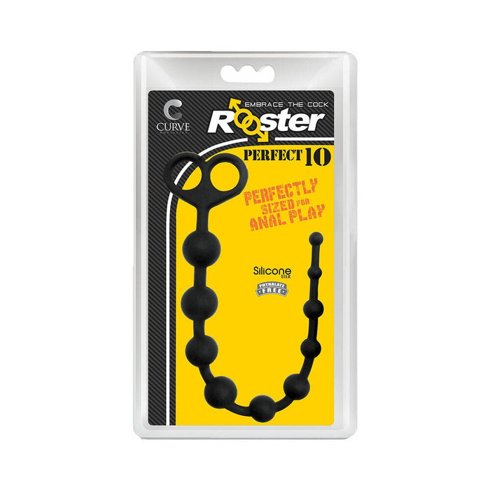 Rooster Perfect 10 Silicone Anal Beads - SexToy.com