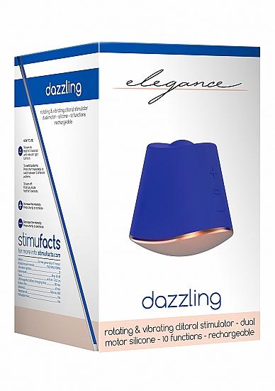 Rotating & Vibrating Clitoral Stimulator - Dazzling - Blue | SexToy.com