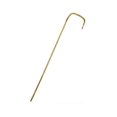 Natural bamboo cane with a curved handle, measuring 29 inches, designed for precision and control.