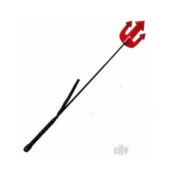 Rouge Leather Devil Riding Crop Red - SexToy.com