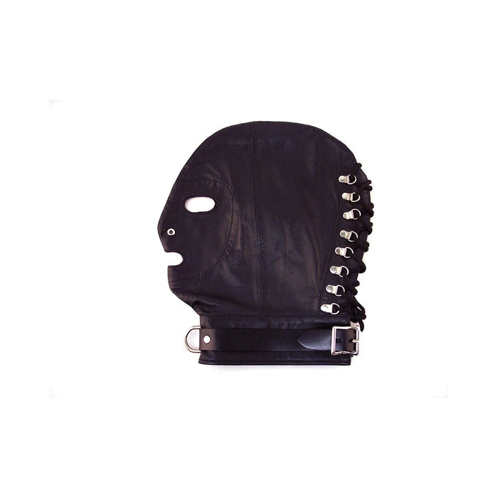 Rouge Mask D-Ring Lockable Buckle Strap Black | SexToy.com