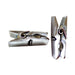 Pair of stainless steel nipple pegs with spring mechanism for consistent sensory pressure play.