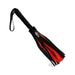 Rouge Short Suede Flogger Leather Handle Black/red - SexToy.com