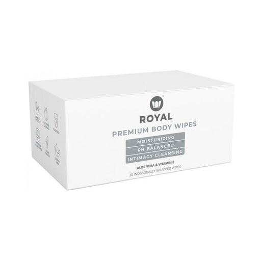 Royal Condom Intimacy Cleansing Wipes Box 30 Count | SexToy.com