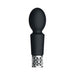 Royal Gems Brilliant Black Rechargeable Silicone Bullet - SexToy.com