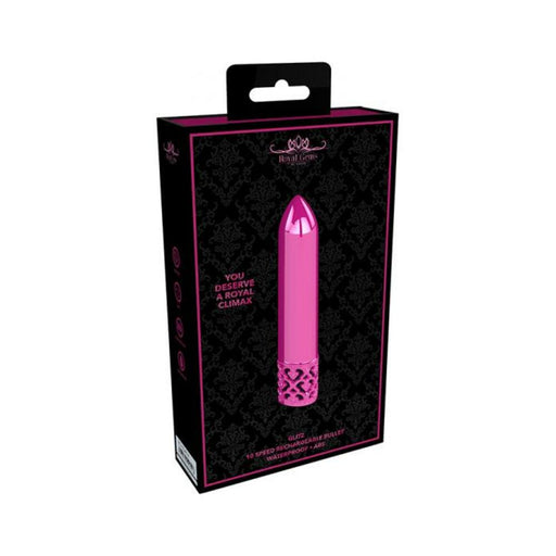 Royal Gems - Glitz - Abs Rechargeable Bullet - Pink | SexToy.com